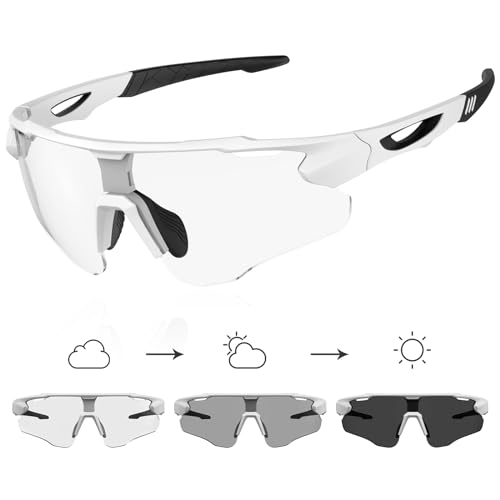X-TIGER Fahrradbrille Selbsttönende...