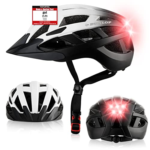 Dunlop Sports Fahrradhelm mit Licht - Sofort...