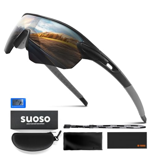 suoso Fahrradbrille Herren Damen Sportbrille...