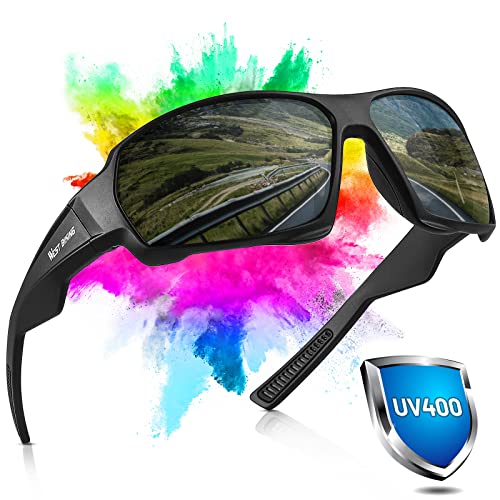HONGYEA Fahrradbrille Sport Sonnenbrille für...