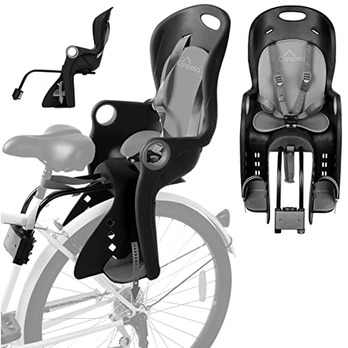 Campela Kinderfahrradsitz hinten – 2-in-1...